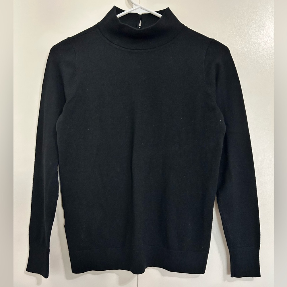 Black turtle neck sweater